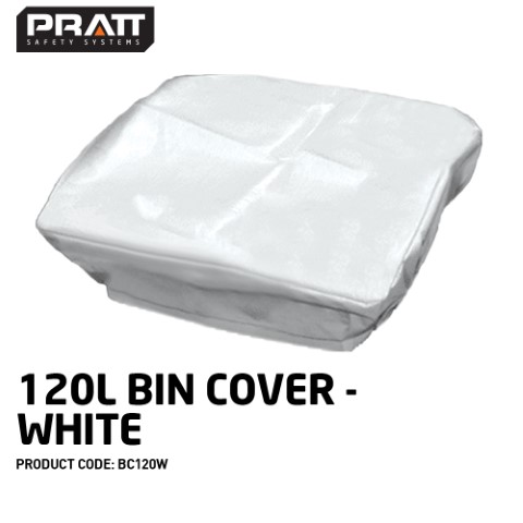 PRATT 120L BIN COVER - WHITE  